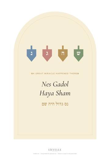 Preview of Art print: Nes Gadol Haya Sham