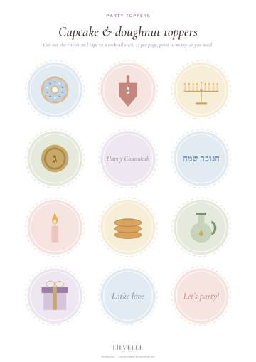 Preview of Cupcake & doughnut toppers