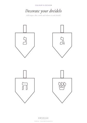 Preview of Decorate your dreidels