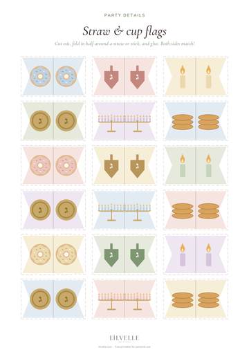 Preview of Straw & cup flags
