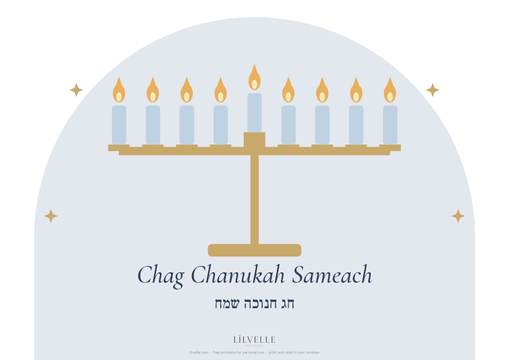 Preview of Menorah window poster